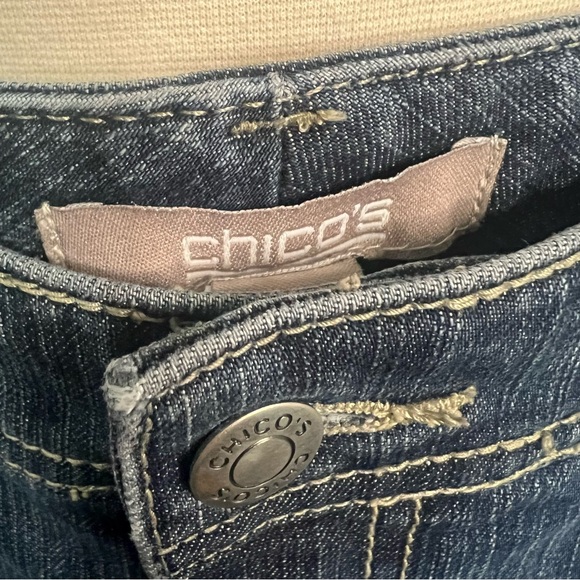 Chico's Dark Blue Boot Cut Jeans - Picture 3 of 13